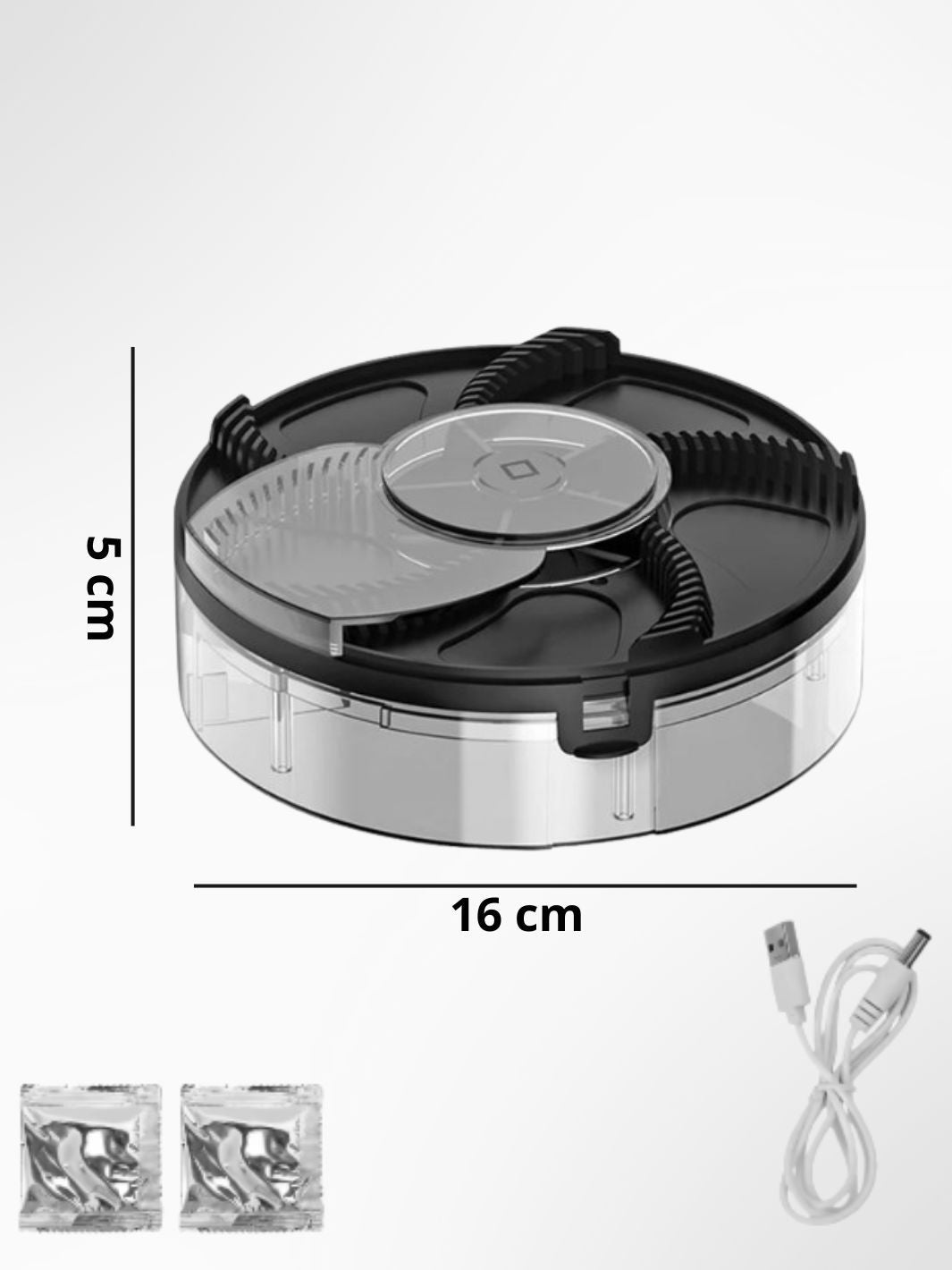 Piège à mouches électrique rotatif FlyTrap 360°