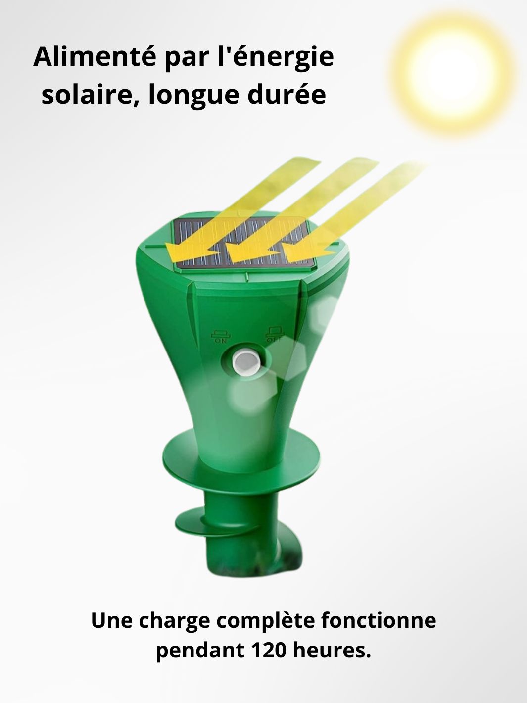 Piège à Taupe Ultrason Solaire (3 modes) 5