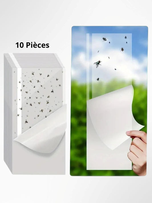 Piège à mouches / moustique adhésif invisible  (x10)