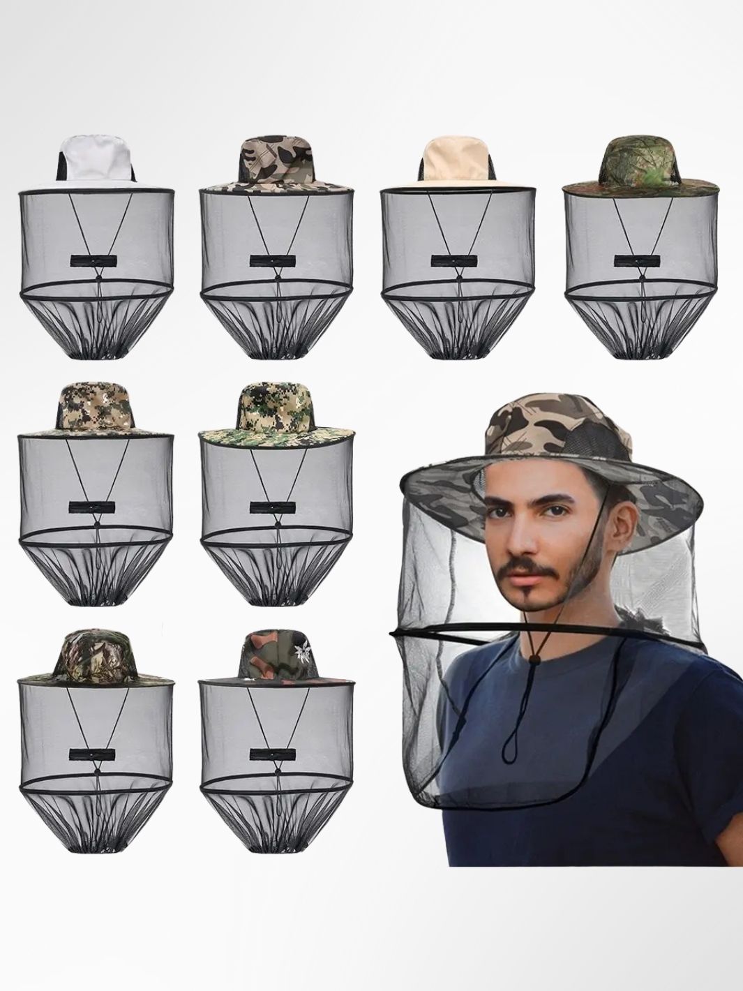 Chapeau moustiquaire SafariGuard 2