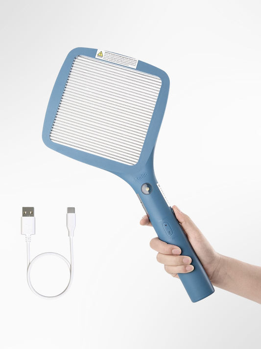 Raquette électrique mouche / moustique carré led 1